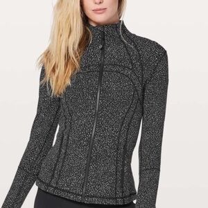 Lululemon Athletica Black and White Speckled athletic define jacket.